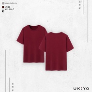 Oversized T-Shirt 300Gsm Plain-T Wine Red