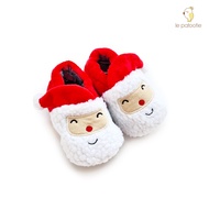 Le Patootie Prewalker Shoes Cute Christmas baby Shoes - Mr. Santa Santa Santa