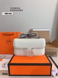 Pure Leather Small Square Tofu Bag - Perfect for Flight Attendants