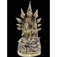 Naga Phayanak 9 Headed Dragon Statue Pu Sri Sutho & Mae Ya Sri Pathumma（king & queen naga） 铜像