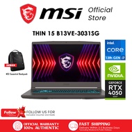 MSI Thin 15 B13VE-3031SG Gaming Laptop / Intel Core i7 processor 13620H / GeForce RTX 4050