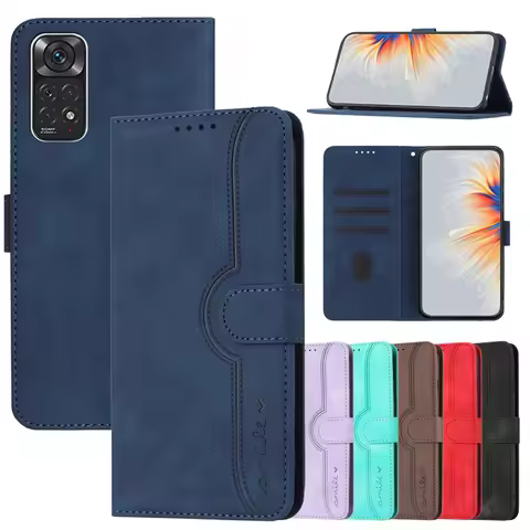 Flip Cases For Redmi Note 11 Pro 5G Cover on For Xiaomi Redmi Note 11S 4G Note11 Pro 11Pro Magnetic 