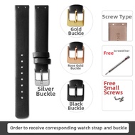 Skagen 14MM Quick Release Screw Black Brown Blue Red Leather Watch Band Replacement Bering Sound Mid