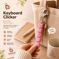 GANTUNGAN Custom Clicky Keyboard Fidget Clicker Keychain - Round Square