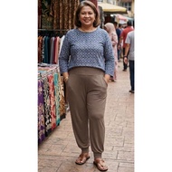 [Stella Fashion]  Ladies Long Alibaba Pant  Plus Size Muslimah Pants High Waist Pants MODAL Bamboo F