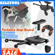 Baby Stroller Buggy Board Connector Stroller Standing Step Board Pedal Safety Kids Wheeled Pushchair