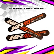 Cool long Sticker KR49 RACING Vynlknalpot