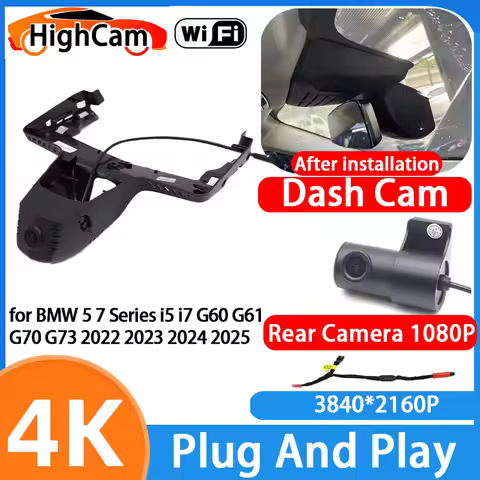 HighCam for BMW 5 7 Series I5 I7 G60 G61 G70 G73 2022 2023 2024 2025 4K Wifi Car DVR Video Recorder 