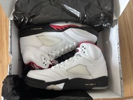 Air Jordan 5 Retro True White/Fire Red-Black