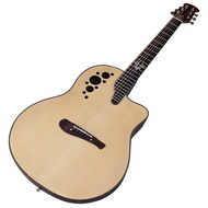 Round Back Ovation Model Electric Acoustic Guitar 41 Inch Acoustic Guitar Cutaway Design 6 Strings Electric Folk Guitar