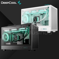 DeepCool CH260 Tempered Glass Portable M-ATX Case - Black White/