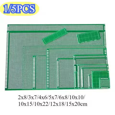1/5Pcs Single Sided PCB 15x20 12x18 10x15 2x8 4x6 5x7 6x8cm Universal PCB Prototype Circuit Board fo