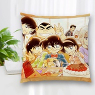 （ALL IN STOCK XZX）Detective Conan Anime Pillow Case/Sofa/Home/Automotive High Quality Pillow Case   (Double sided printing with free customization of patterns)