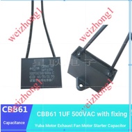 CBB61 1UF micro method 500V elevator car top fan motor starting capacitor Jin Hao 500VAC