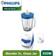 blender philips hr 2116 / hr2116 / hr-2116 [kaca / 2 liter] (garansi - blue