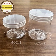400ml Cylinder Jar - 400 Plastic Jar ML Food Container