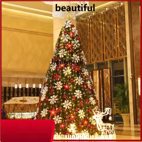 Shopping mall 4 meters with decorative Christmas tree 5 meters large scene frame Christmas tree outd