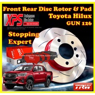 TRW XPS Toyota Hilux GUN125 Revo Rocco Brake Front Disc Rotor Stopping Expert