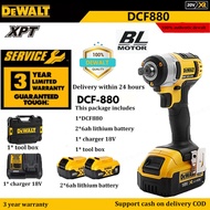 【Fast delivery, 100% authentic】DeWalt DCF880 Cordless Impact screwdriver 6.0Ah Lithium battery 18/20V High torque electric screwdriver Brush