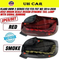 (DRAGON SCALE) VLAND BMW 2 Series F22 F23 F87 M2 2014-2020 Dynamic Led Tail Lamp Taillamp Taillight 