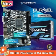 Mainboard H61M-N2 PRO Duravel Vurrion Intel LGA 1155 - Mobo H61 Gen 2 Sandy Bridge / 3 Ivy Bridge Su