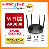 Mercusys AX3000  Dual Band Gigabit Wireless WiFi 6 Router With VPN & Access Point MR80X ( By TP-Link