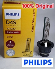 100%Philips D4S HID Xenon Standard Bulb Original 4.200k