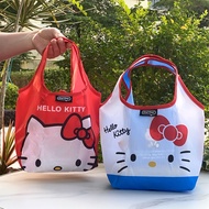 mini recycle bag foldable expandable bag Japanese Style Cartoon Cat Cute Portable Foldable Environme