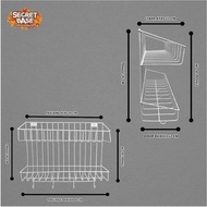 Hanging Iron Shelf - 2-Tier Kitchen Shelf Bathroom Shelf/ Multipurpose Shelf Spaylater 0%