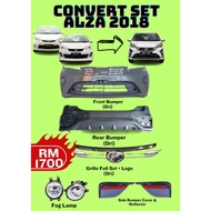 FASTLINK Set Combo Bodykit Perodua Alza Convert 2009 2014 To Alza 2018 Material PP New High Quality