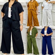 Taytay.PH DENICE SET TOP AND PANTS TERNO PLUS SIZE XL-4XL