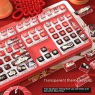 Bàn Phím Cơ PBT Hai Lớp Trong Suốt Keycap Tùy Chỉnh Độ Cao ASA