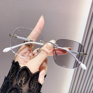 (+0~+400) photochromic Presbyopia glasses,+75,+125,+175,+225,+275,+325,+375, fashionable frameless g