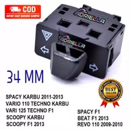 Hazard switch + 34mm sen motorcycle hazard switch