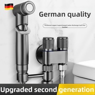 Handheld Bidet Sprayer For Toilet,1-in-2-out Dual Control Valve, Extra Long Hose High Pressure Bathr