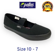 Pallas Jazz Black School Shoes Kasut Hitam Sekolah Kasaut Formal Perempuan  204/306-035