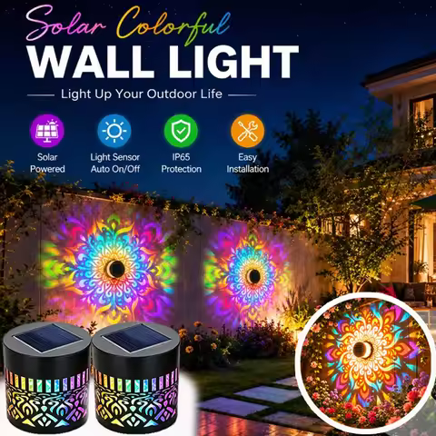 Solar Wall Wash Light Outdoor,Waterproof LED Up Down Light for Garden Patio House Exterior Facade,Sp