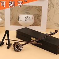 Banhu Jinghu Model Ornaments Mini Erhu Gifts Folk Happy Allegro Doll Musical Instruments Three-Strin