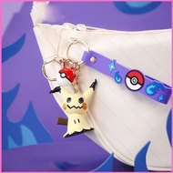 HK2 Pokemon Snorlax Mimikyu Grookey Cute Cartoon Car Keychain Bag Charm HK2