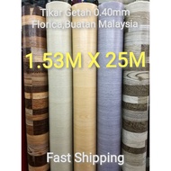 CKtrading Tikar Getah 5 kaki Tebal 0.40mm Alas Lantai Rumah Bilik Meja Segulung 25Meter Murah PVC Fl