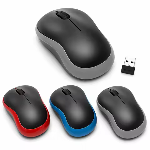 Mini Mouse Wireless Mouse Ergonomic Optical Tracking Portable Mouse Mini Receiver Wireless Connectio