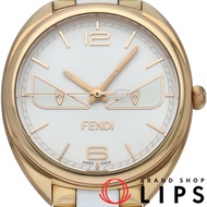 Fendi Bugs Monster 女士腕錶，2鑽，Bugs Monster 21000M，附錶盒、保固卡，不鏽鋼/陶瓷錶殼，白色，成色極佳 [二手]