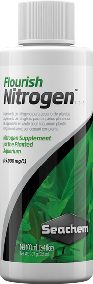 Seachem Flourish Nitrogen™ เสริมไนโตรเจนสำหรับตู้ปลาที่ปลูก 15000 mg - L ผสมผสานแหล่งไนโตรเจน Flouri