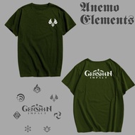 Kaos Genshin Impact | Baju Genshin Impact Anemo Elements