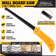 Wall Board Saw | 2 In 1 Auger and Utility Saw | Drywall Gypsum Ceiling Board Cutter | Pemotong Drywa