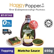 HAPPYPOPPER Sauce Matcha 650g Sos Sirap Pekat 650 g Dessert Cake Bakery Topping Drizzle Donut Fillin
