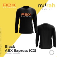 MURAHTSHIRT  ABX EXPRESS BAJU LELAKI PEREMPUAN LONGSLEEVE T SHIRT JERSEY TSHIRT (LS ABX LOGO)