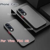 Casing For Vivo Y04 Y03 T 4G VivoY03 Y03t Y 04 03 VivoY04 Shockproof Transparent Matte Phone Case Si