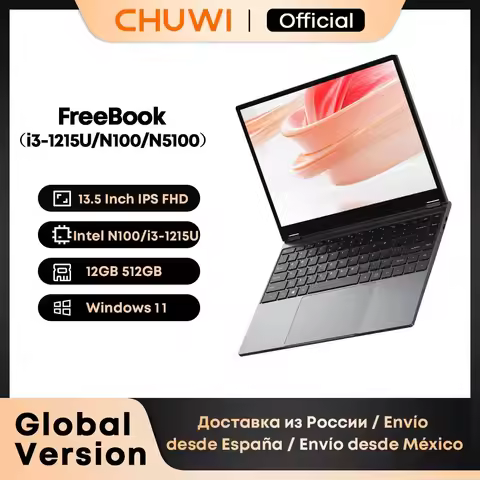 CHUWI FreeBook 2 in 1 Laptop Tablet 13.5" FHD Touch Screen Intel N150 / N100 12GB / 16GB LPDDR5 512G