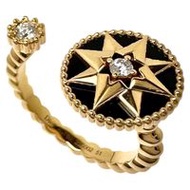 Christian Dior 克里斯汀·迪奧 Rose des Vents 鑽石和縟瑪瑙戒指，18K 金，JRDV95152 0000 51，尺寸 11，女士